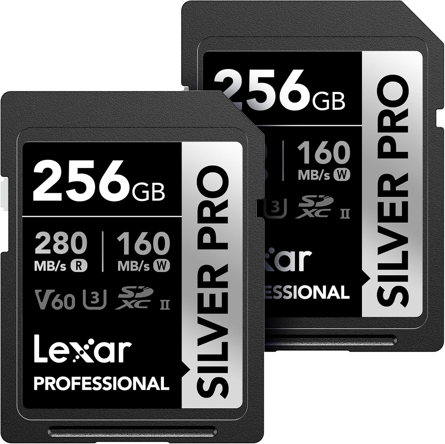 Lexar 512GB Professional Silver PRO SD Card, UHS-II, C10, U3, V60, Full HD, 4K, up to 280Mb/S Read SDXC Memory Card, for Professional Photographer, Videographer, Enthusiast (LSDSIPR512G-BNNNU) image number 1