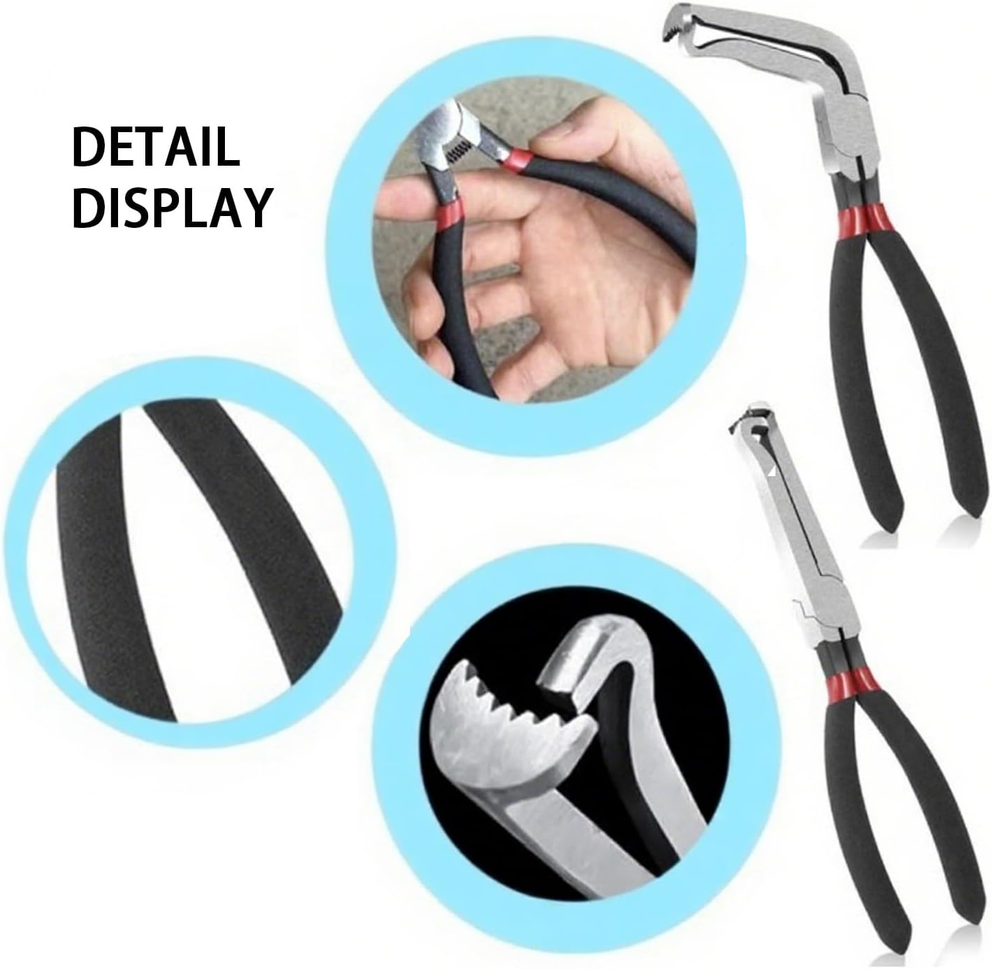 2PCS Automotive Electrical Pliers Set,Carbon Steel Disconnect Tools,Fuel Line Removal Tool,For Fuel Lines and Wiring Clips,Maf Sensor and Ignition Coil Removal