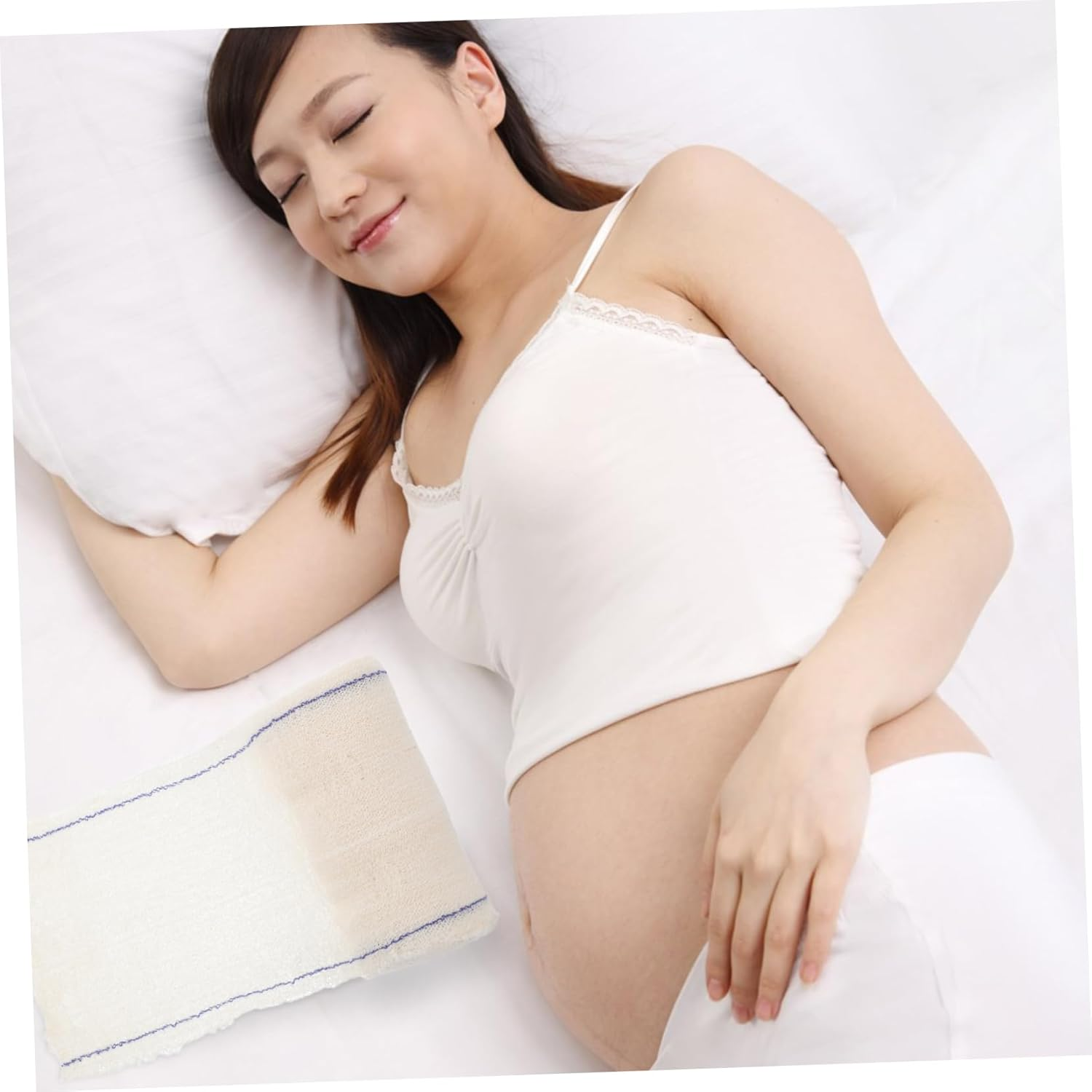 Outanaya Postpartum Abdominal Binder Compression Wrap for Belly and Chest Support Breathable Cotton Postpartum Wrap for Csection Recovery and Abdominal Tightening image number 4