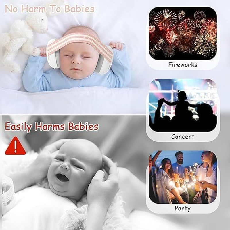Baby Ear Muffs Noise Protection (0-36 Months) - Adjustable Noise Cancelling Headphones for Infants, Sleep, Travel & Loud Events - Soft, Bpa-Free Hearing Protection with 25Db Reduction image number 1