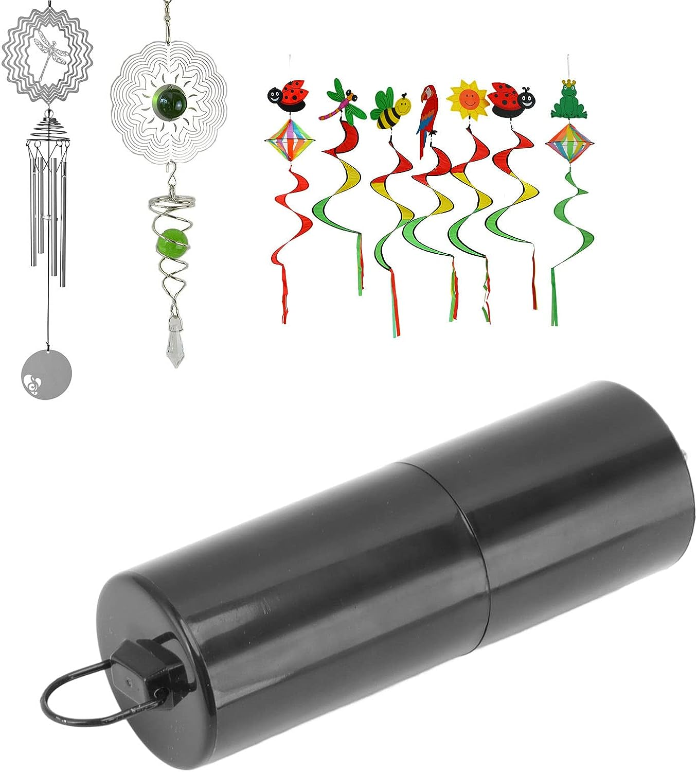 Wind Spinner Motor, 6.6Lb Load Electric Rotating Motor for Wind Chime, Black Battery Operated Hanging Display Motor Disco Ball Motor for Sun Catcher, Baby Crib Ornament Outdoor image number 2