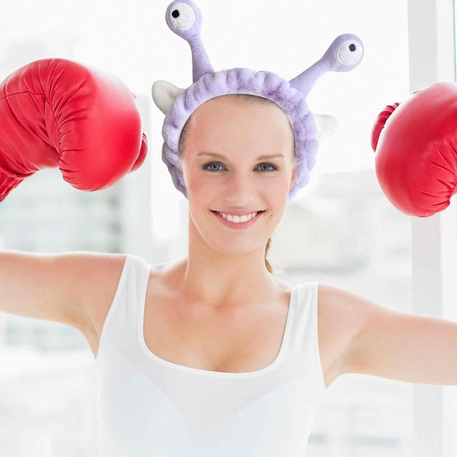 Face Wash Headband | Plush Snail Eyes Headband Spa Hair Bands | Elastic Skincare Head Band | Make up Headband Hair Accessories for Washing Face