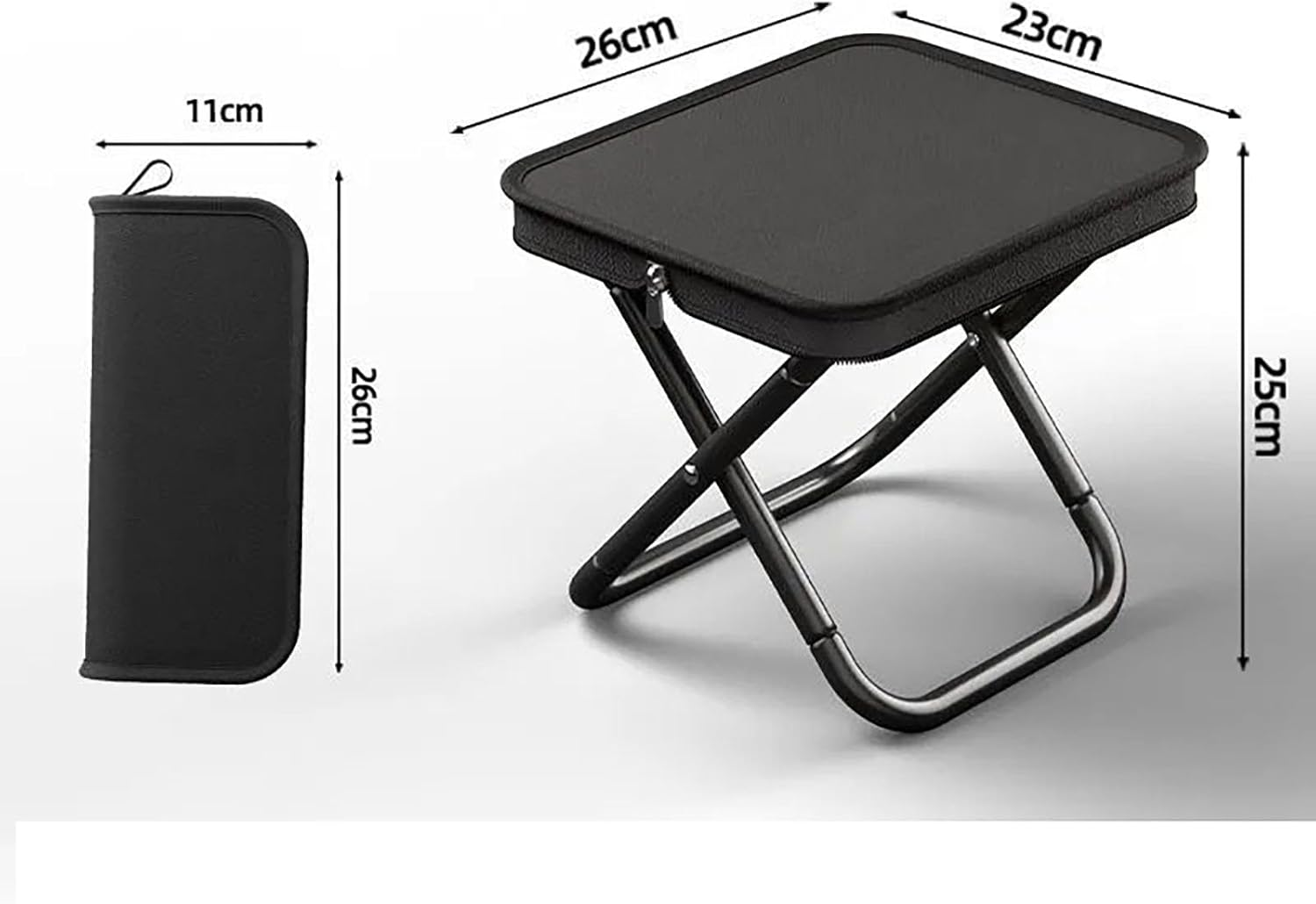 SYGELER Ultra-Light Portable Folding Chair,Portable Outdoor Travel Stool,Compact and Travel-Friendly Folding Stool for Camping and Hiking, Carry Bag Included image number 6