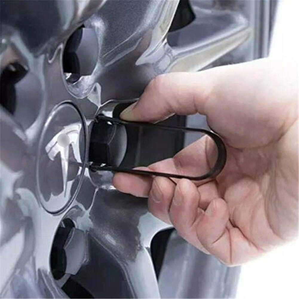 Tesla Model 3 Wheel Cap Kit - Aero Wheel Cap Kit, Compatible with Tesla Model 3, S & Y - 2.22 Inch Dia Wheel Center (4 Hub Center Cap + 20 Lug Nut Cover) image number 1