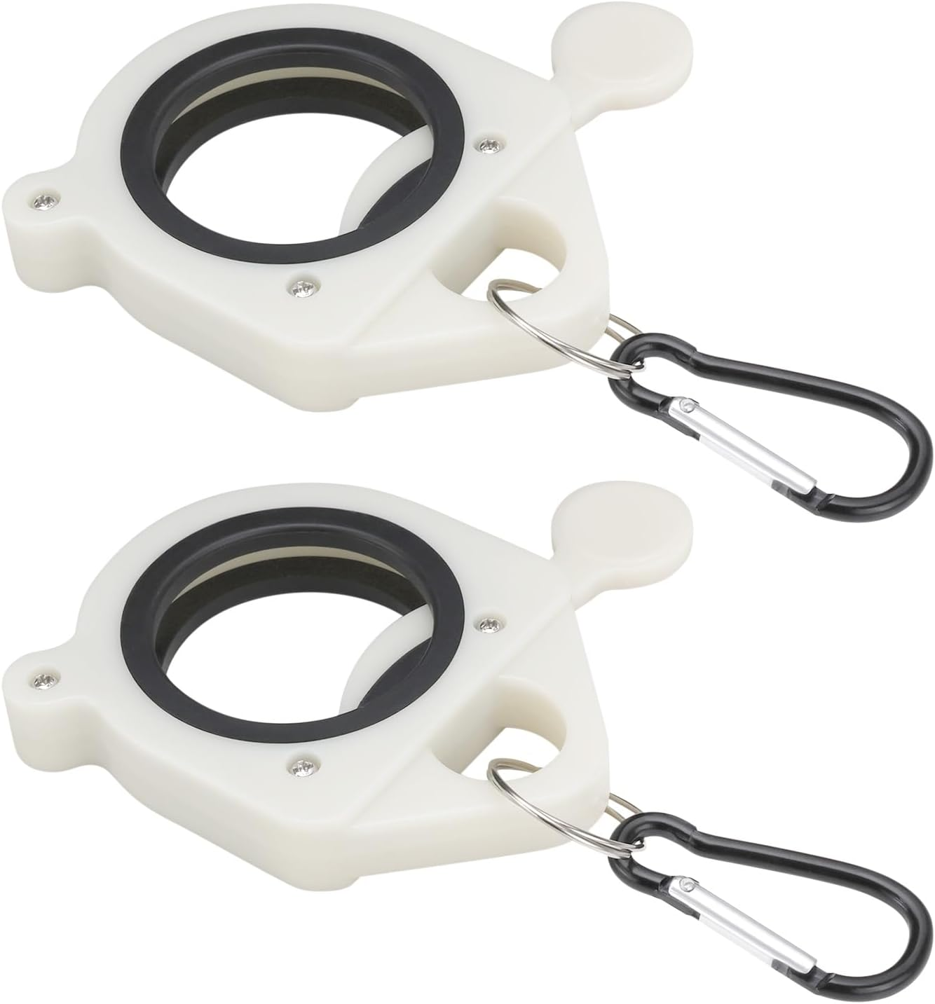 Emagtech 2Pcs Zipper Zip Tie Luminous Organizer Bracket Plastics Cable Tie Bracket 9X8.5Cm Suitable for Organizing and Tracking Wires and Cables image number 1