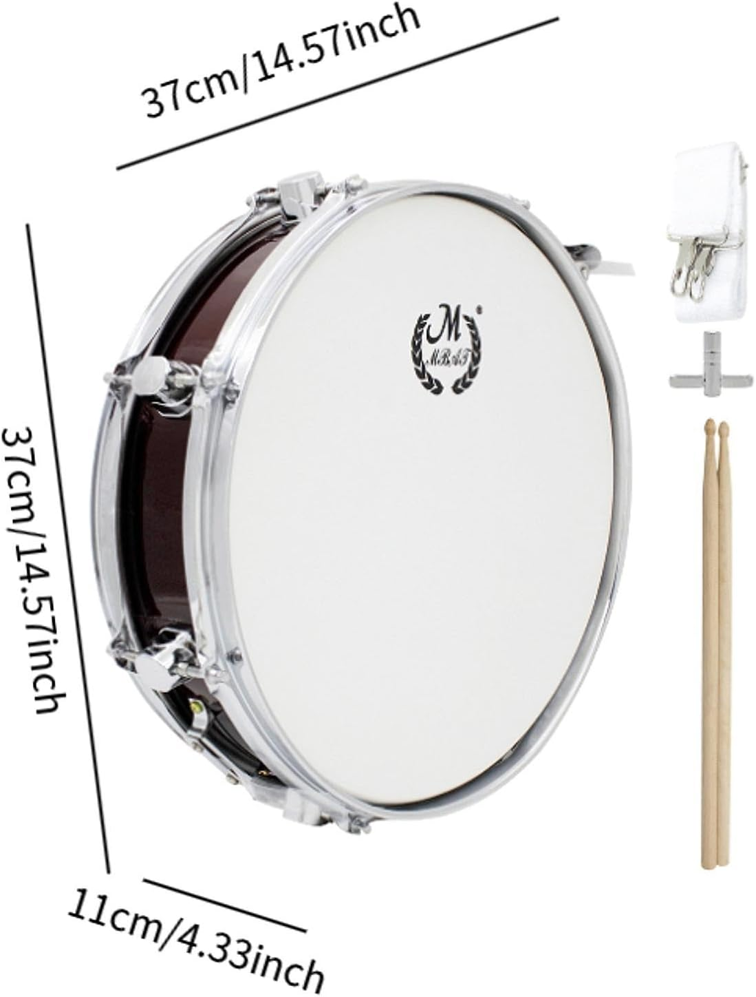 TWTCZOZ 14 Inch Snare Drum Educational Music Tool Gift image number 1