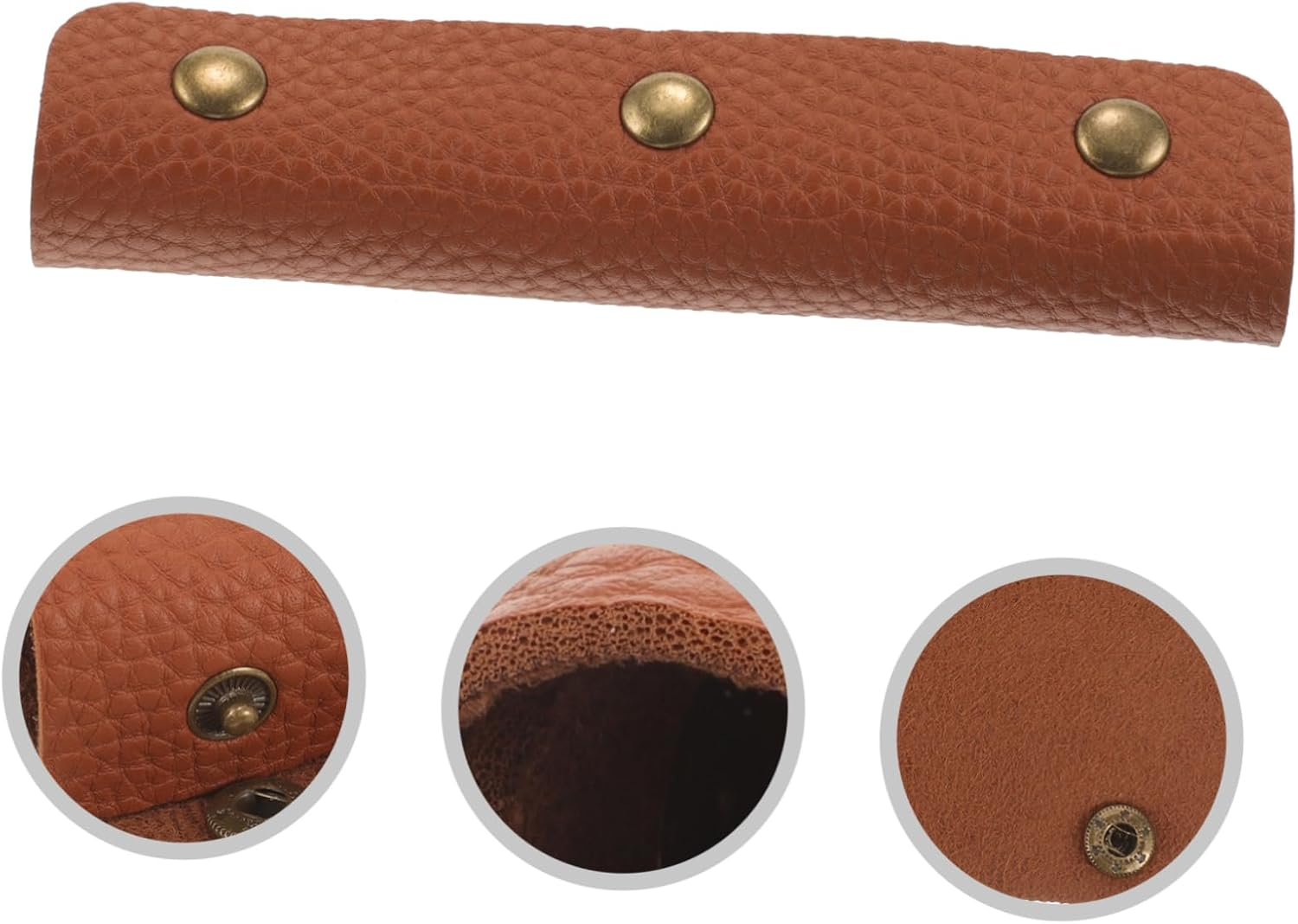 SAFIGLE Protective Leather Handle Cover for Luggage Pu Suitcase Grip Handle Wrap Safe and Comfortable Travel Accessory for Suitcases image number 2