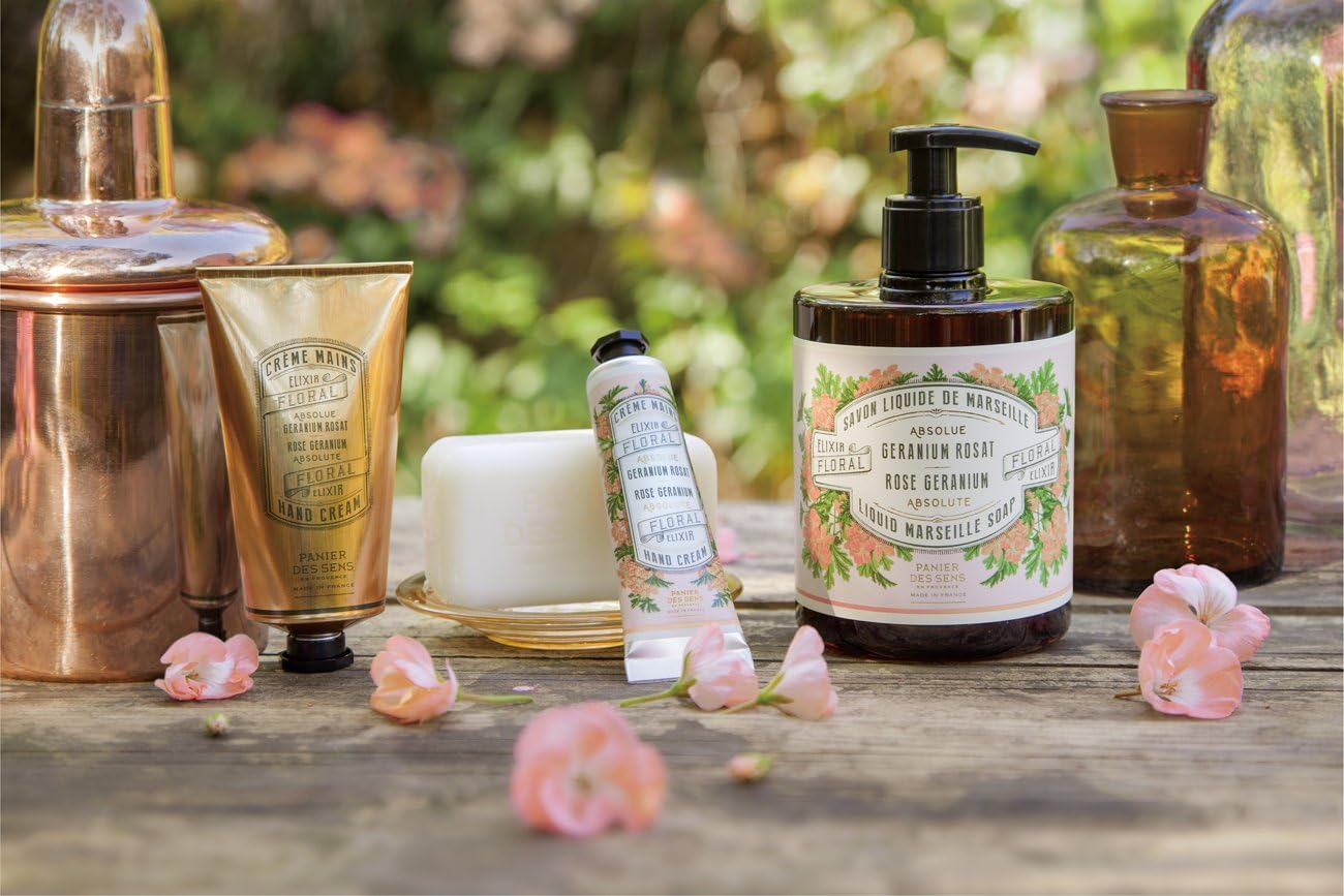 Panierdessens Hand Cream, 2.5 Fl Oz (75 Ml), Rose Geranium (France, Moisturizing, Boxed), Present, Gift, for Women, Men, Popular, Thank You, Return, Farewell, Birthday, Mother'S Day