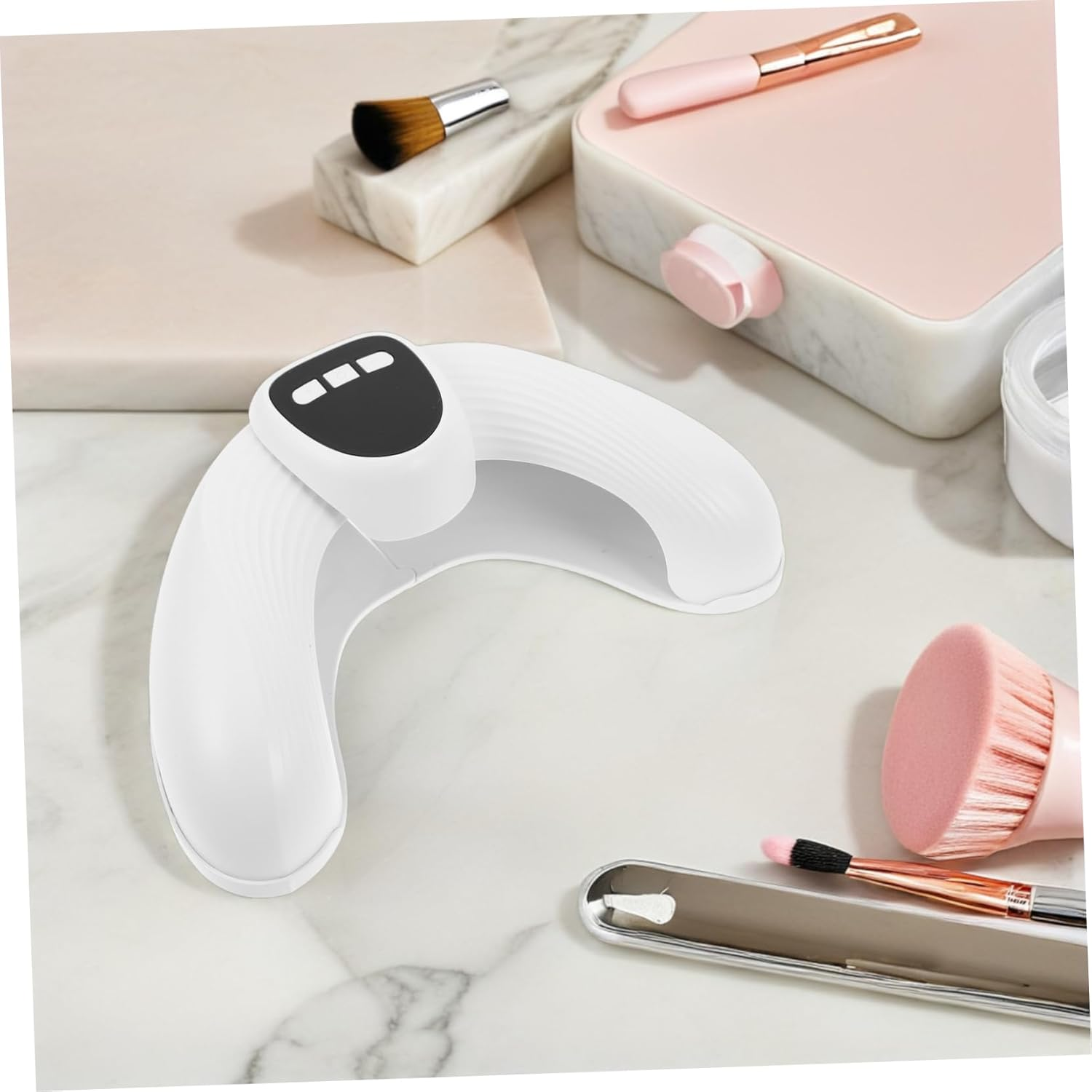 FOYTOKI UV LED Nail Dryer U Shaped Dual Light Source Gel Polish Lamp with Automatic Sensor Fast Curing for Home and Salon Use Portable Stretchable Design for Efficient Manicures image number 2