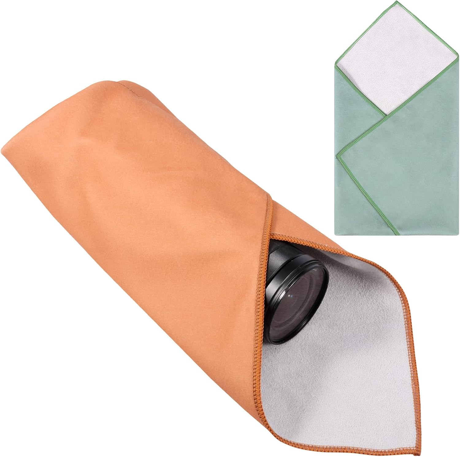 ZFLYCANP 2 Pcs Magic Cloth Storage Folding Portable, Self-Adhesive Magic Cloth Makeup Bag, Inner Microfibre for Travel Cosmetic SLR Camera image number 6