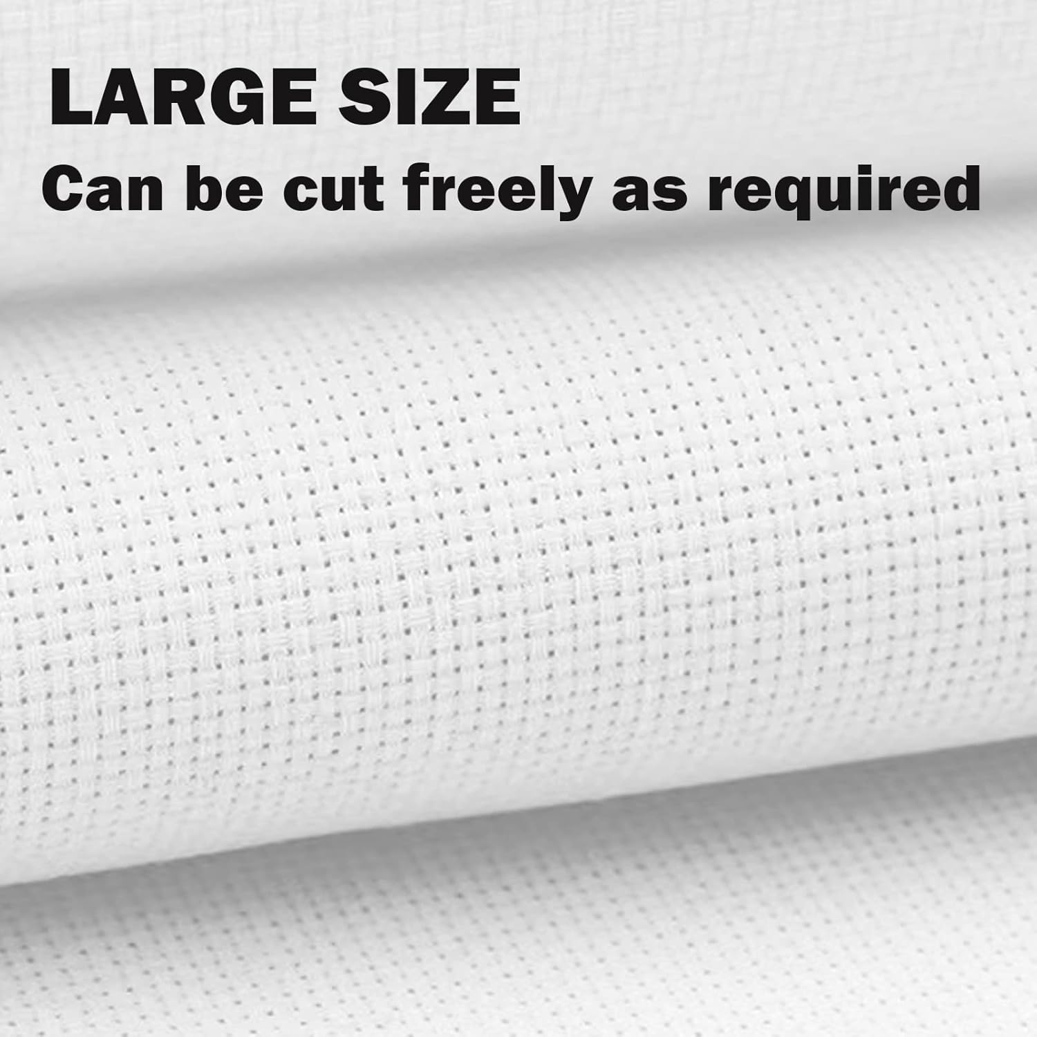Aida Cloth 14 Count Cross Stitch Fabric White 1.5M X 1M for Craft Embroidery, 14CT White 59Inch X 39Inch image number 3