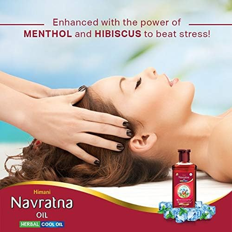 Emami / Himani Navratna Ayurvedic Herbal Hair Oil 500Ml - Multipurpose Cooling Formula image number 5