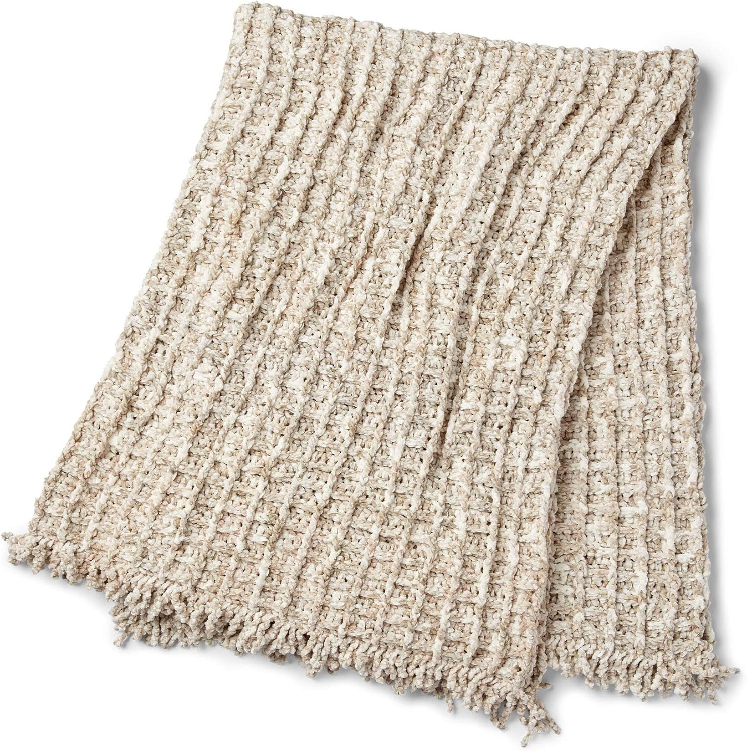 Bernat Crushed Velvet Yarn, Taupe image number 3