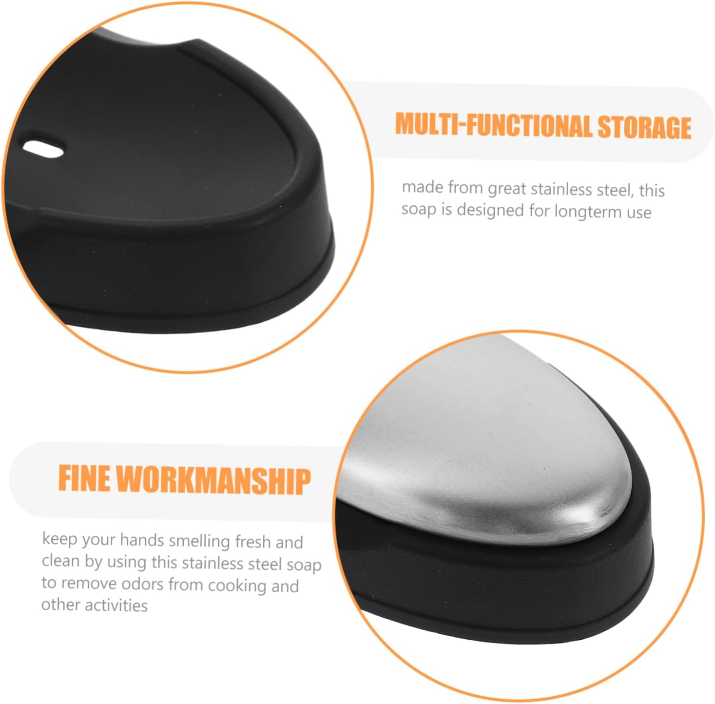 BESTOYARD Metal Soap Bars Stainless Steel Soap for Odor Removal for Cooking Odor Absorber for Home Restaurant image number 5