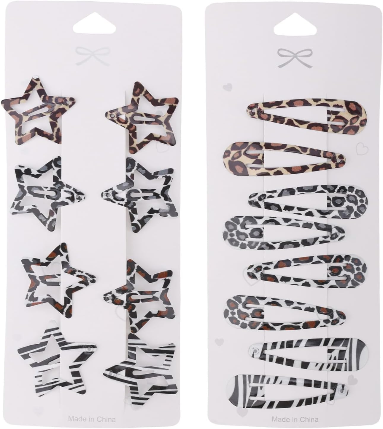 16Pcs Leopard Hair Clip for Woman, Metal Snap Barrettes Non-Slip Y2K Accessories for Thick & Thin Hair (Style 2) image number 2