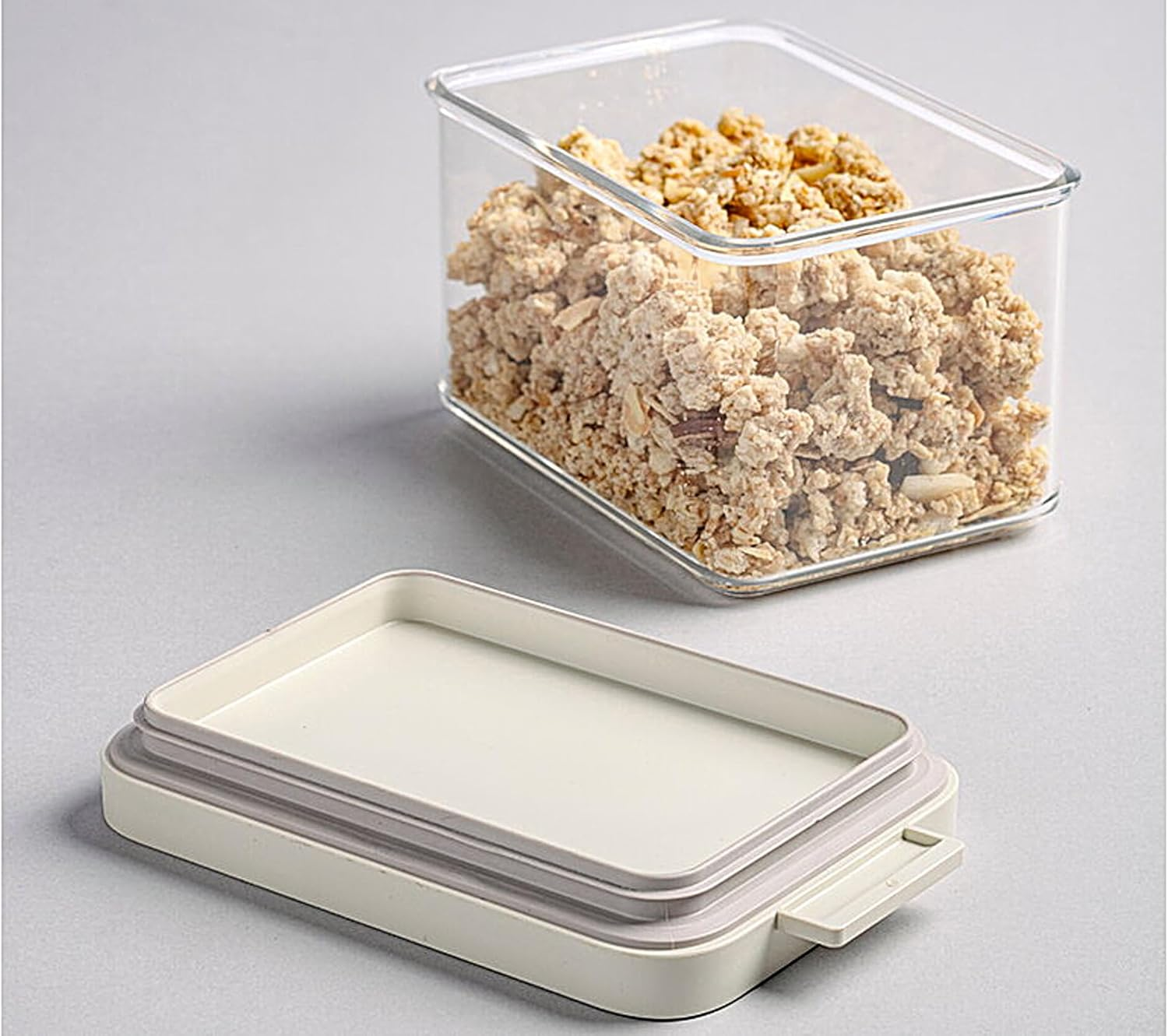 Mepal - Omnia Storage Box - Storage Jar with Lid for Dry Food - Kitchen Storage & Organisation - Fresh Box Stackable & Airtight - Dishwasher Safe - 2000 Ml - Nordic Sage