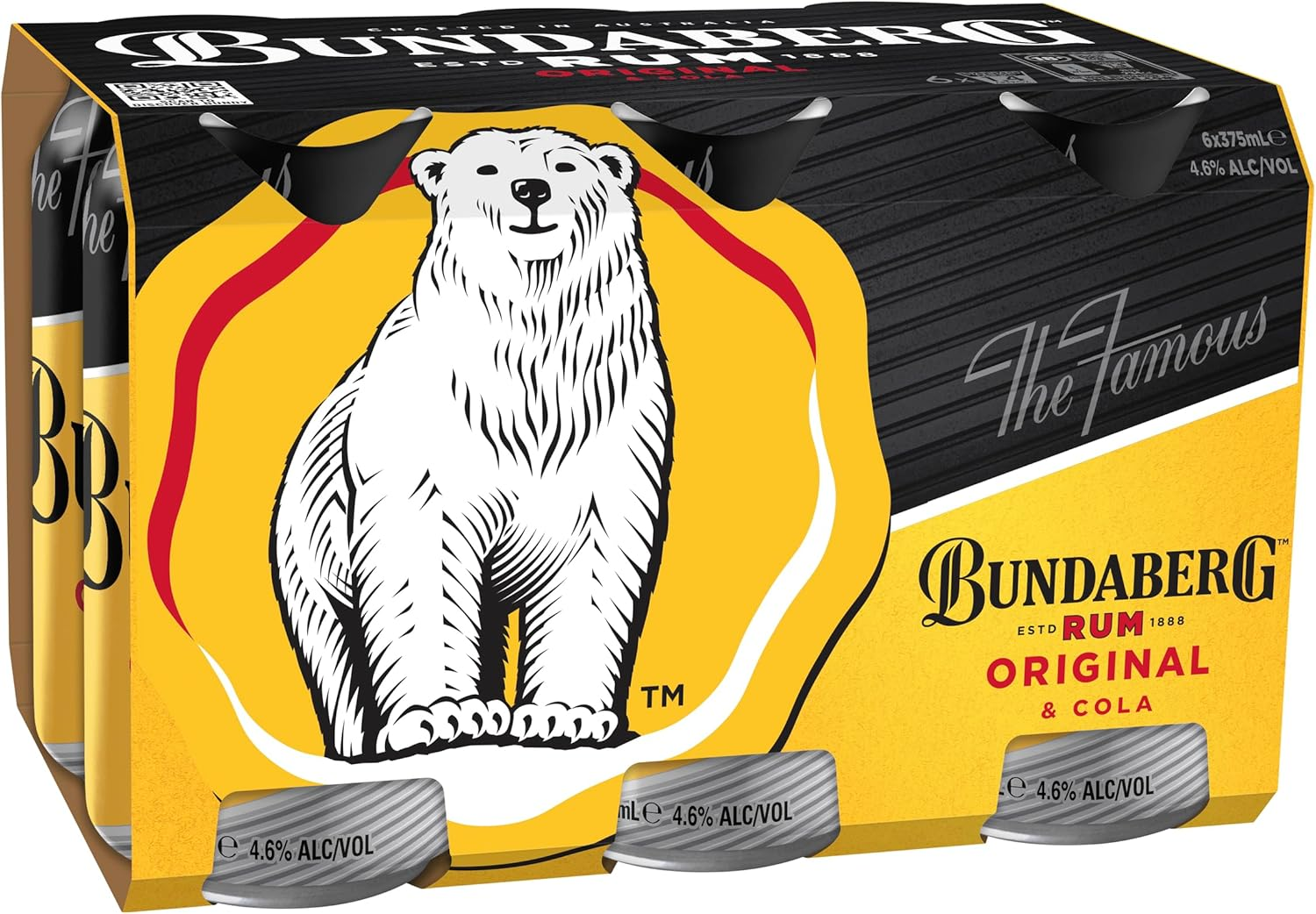 Bundaberg up and Cola Ready to Drink Can 375 Ml (Pack of 6)