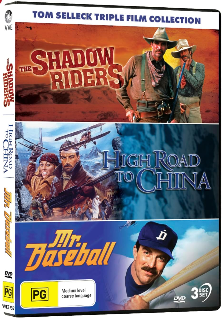 Tom Selleck Collection: the Shadow Riders / High Road to China / Mr. Baseball