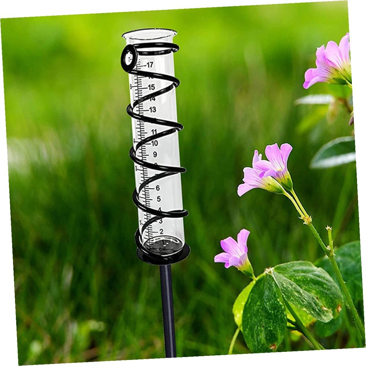 4Pcs Transparent Rain Gauge Tubes Clear Outdoor Rain Measuring Tool for Garden Lawn Portable and Rainfall with Read Scale for Accurate Water Measurement image number 1