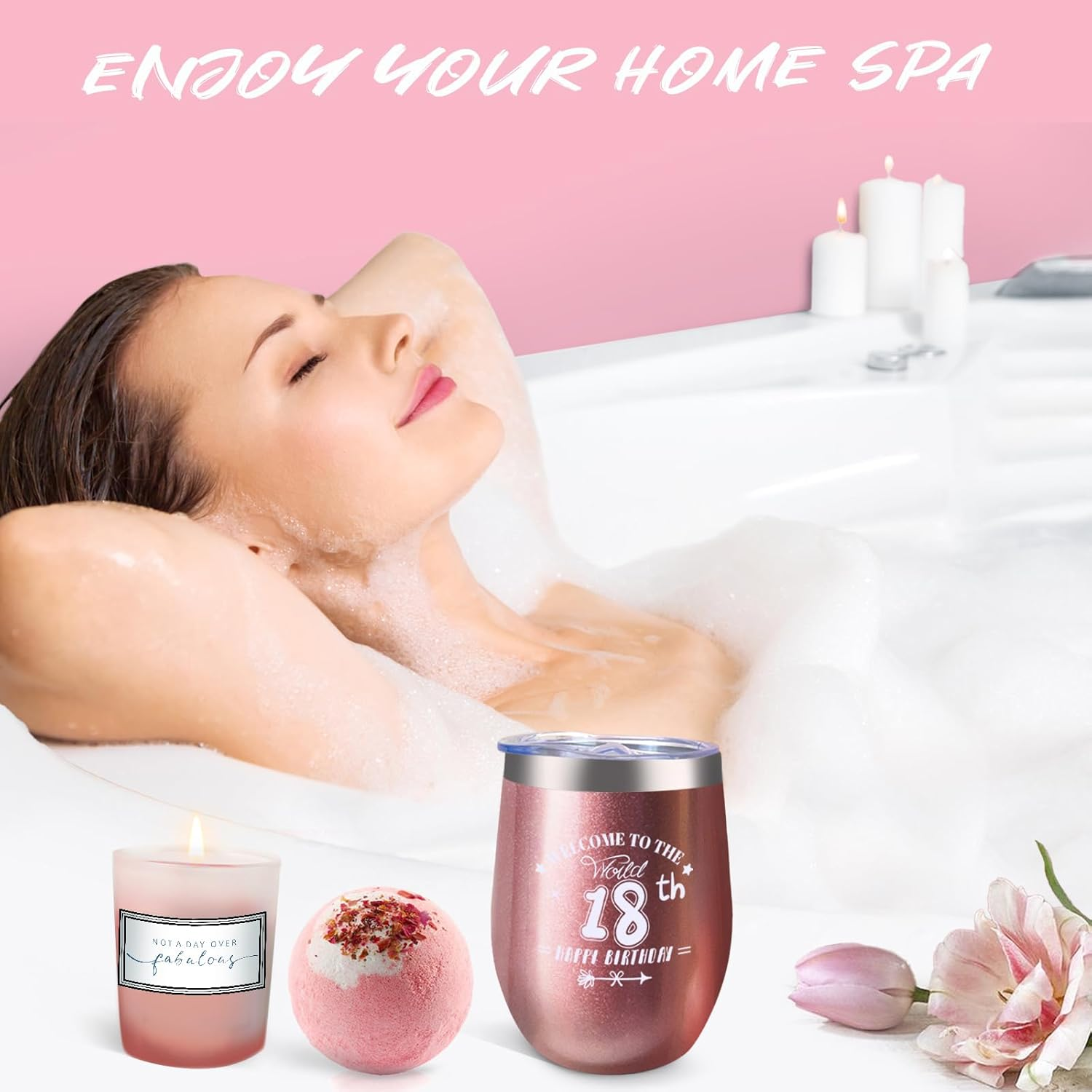 18Th Birthday Gifts for Girls, 18 Birthday Gift Idea for Her, Happy Birthday Gifts Set for 18 Year Old Girl Daughter Sister Best Friend Girlfriend image number 5