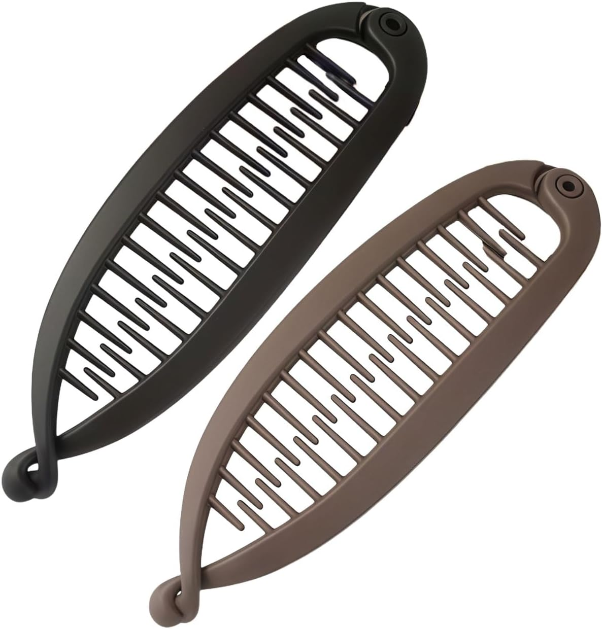 Xanthelle Banana Clip, 2 Pieces Banana Hairclip for Women, Hair Banana Clip for Thin and Thick Hair, Volumising Claw Clips, Banana Hairclip image number 4