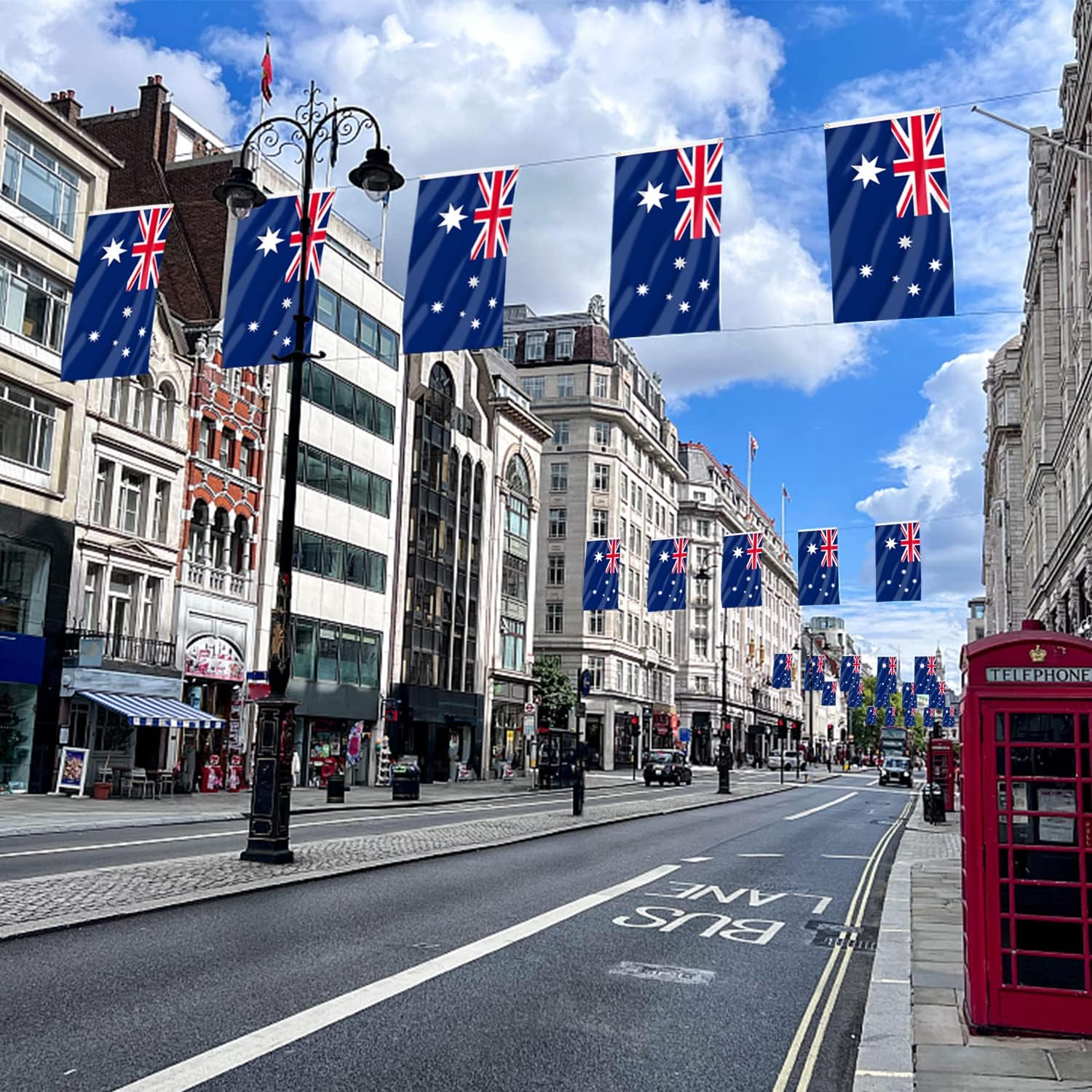 Kvadouly Australia Flag 3X5 FT for Outdoor &ndash; Double-Sided Australian Flags with Brass Eyelets for Garden, Street, Bar, Olympic Party Decorations, Indoor Outdoor Display image number 1