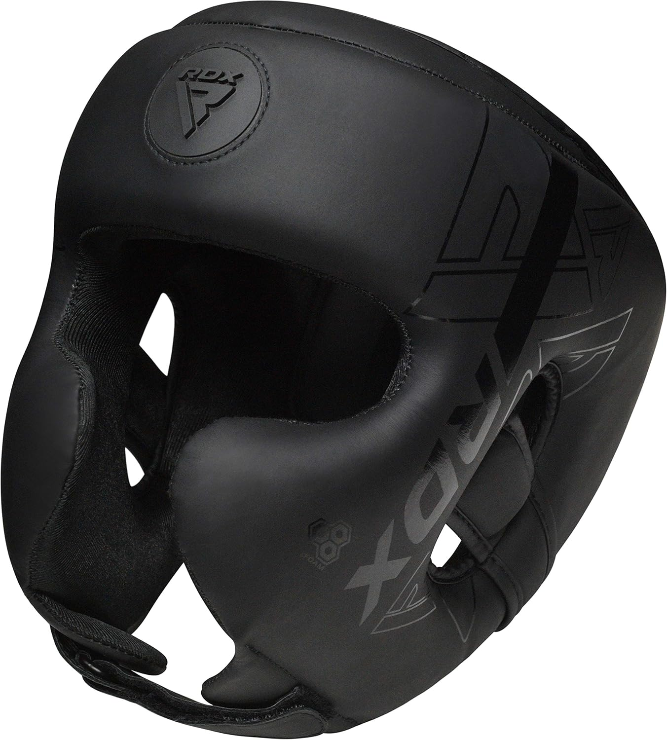 RDX Headguard for Boxing, MMA Training, Adjustable Padded Kara Head Guard for Cheeks, Forehead and Ear Protection, Muay Thai Headgear, Kickboxing, Sparring, Martial Arts, Karate, Taekwondo Helmet