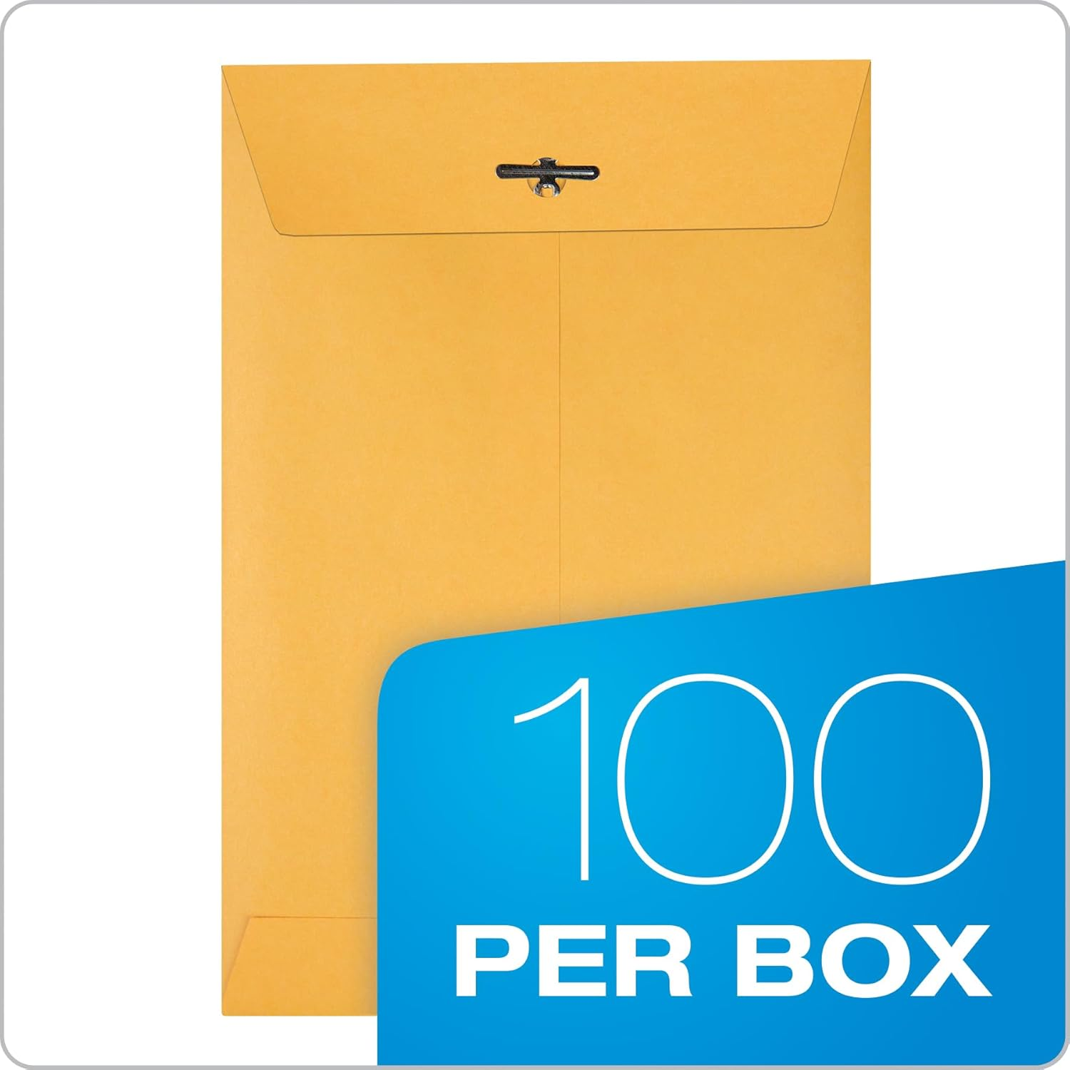 Quality Park 7 X 10 Clasp Envelopes, Clasp and Gummed Closures for Storing or Mailing, 28 Lb Kraft Paper, 100 per Box (QUA37868) image number 4