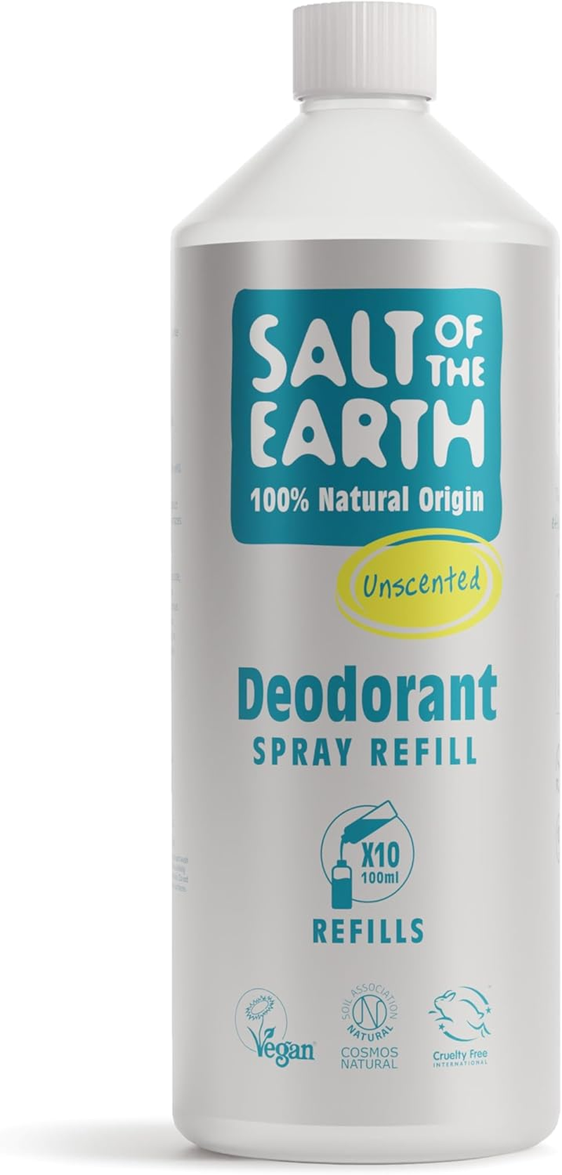 Salt of the Earth Crystal Spring 1L Natural Deodorant Spray Refill