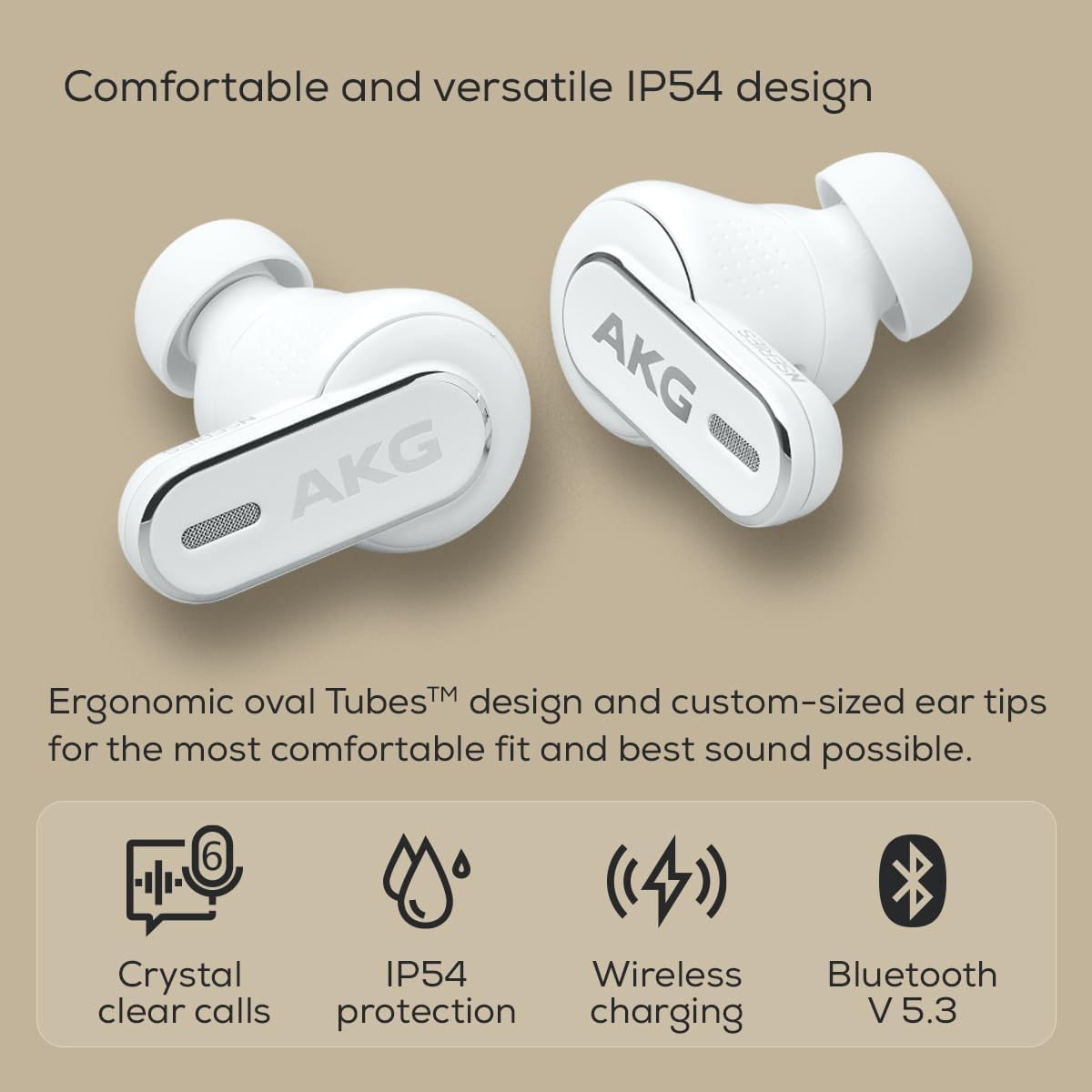 AKG N5 Hybrid TWS Headphone, White image number 2