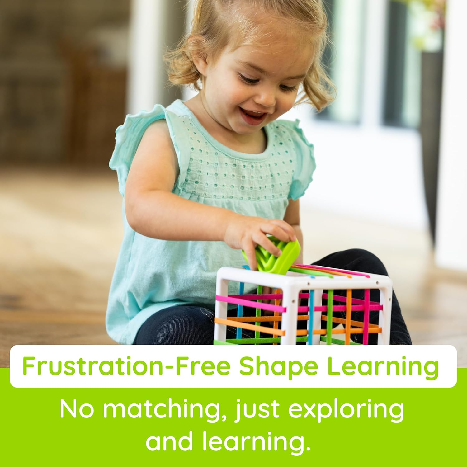 Fat Brain Toys Innybin Shape Learning Toys, Sensory Toys for Babies and Toddlers, Baby Toys Ages 10 Months+ image number 6