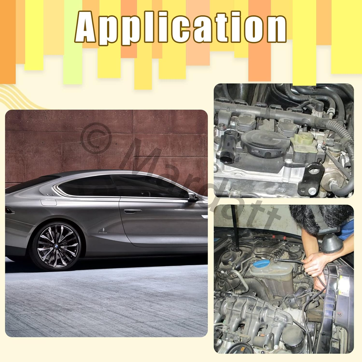 Mardatt Air Conditioner and Fuel Line Quick Disconnect Tool Includes 7 SAE Standard 1/4" 5/16" 3/8" 1/2" 5/8&rdquo; 3/4" and 7/8" Quick Disconnect Tool and Storage Tray Universal Fit for Most Vehicles image number 4