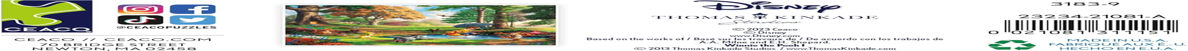 Ceaco - Thomas Kinkade - Disney - Winnie the Pooh - 1000 Piece Jigsaw Puzzle