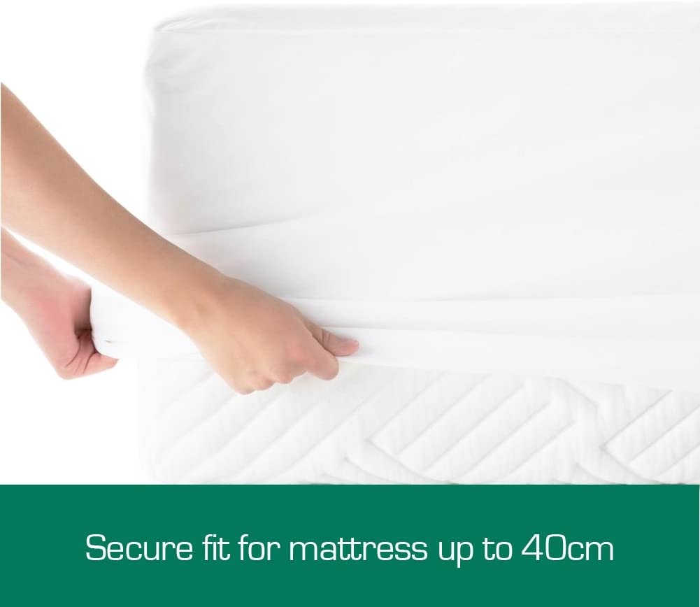 Australian Made Fully Fitted Cotton Quilted Mattress Protector Machine Washable & Australian Made Fully Fitted Cotton Quilted Mattress Protector Machine Washable (All Size) (King Single) image number 1