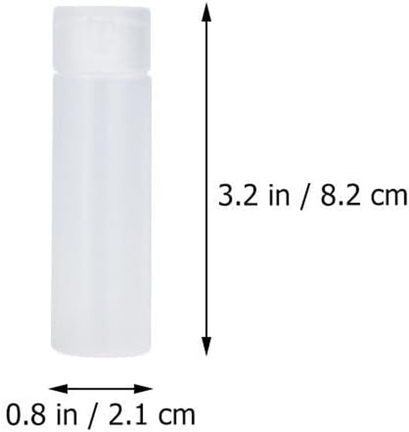 SOLUSTRE 10Pcs 18Ml Plastic Squeeze Bottles with Caps Squeeze Empty Squeeze Bottles Refillable Containers for Hand Lotions Gels Shampoo image number 2