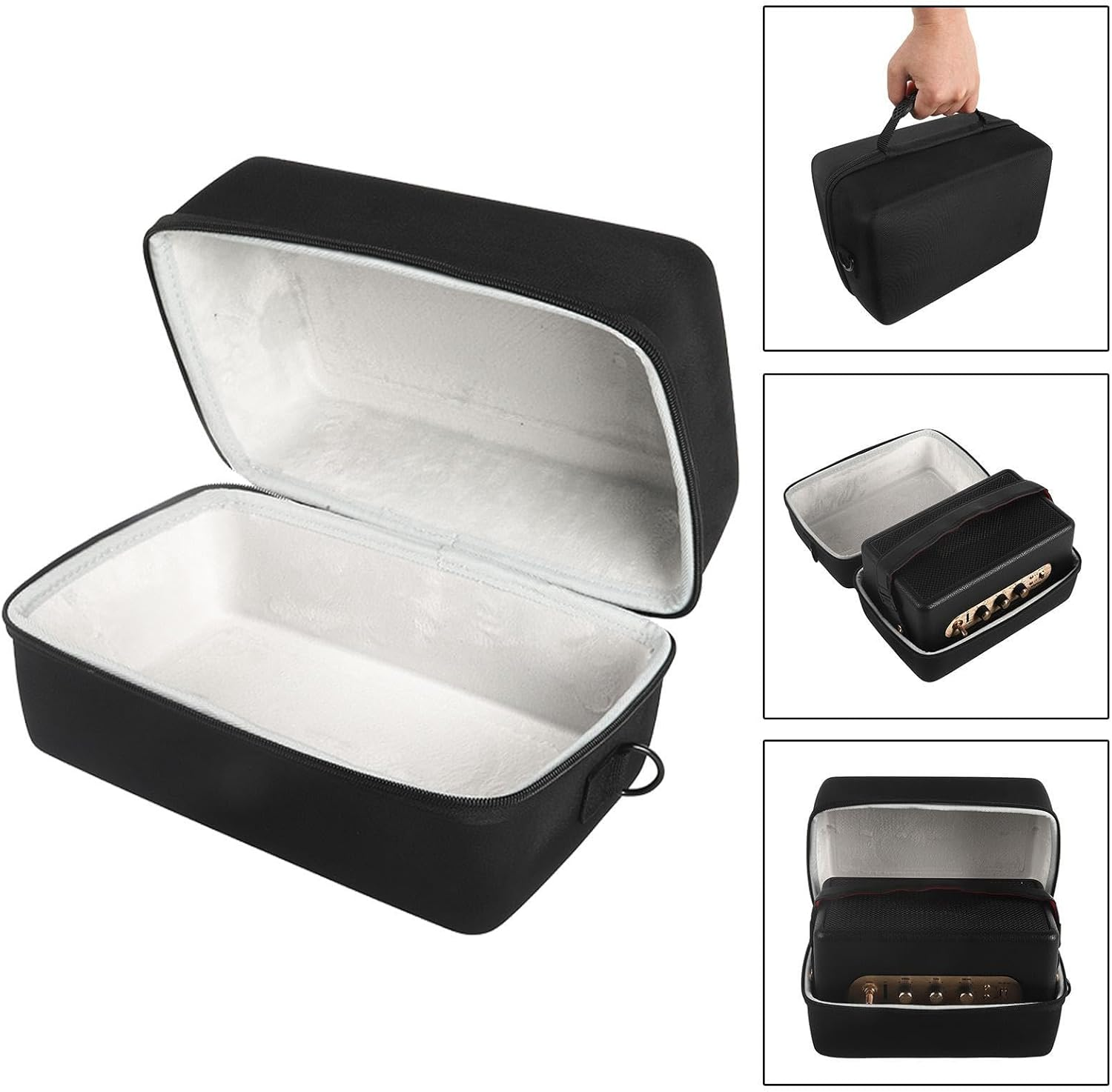 Predolo Speaker Protective Case EVA Audio Storage Box for Camping Walking Home image number 4