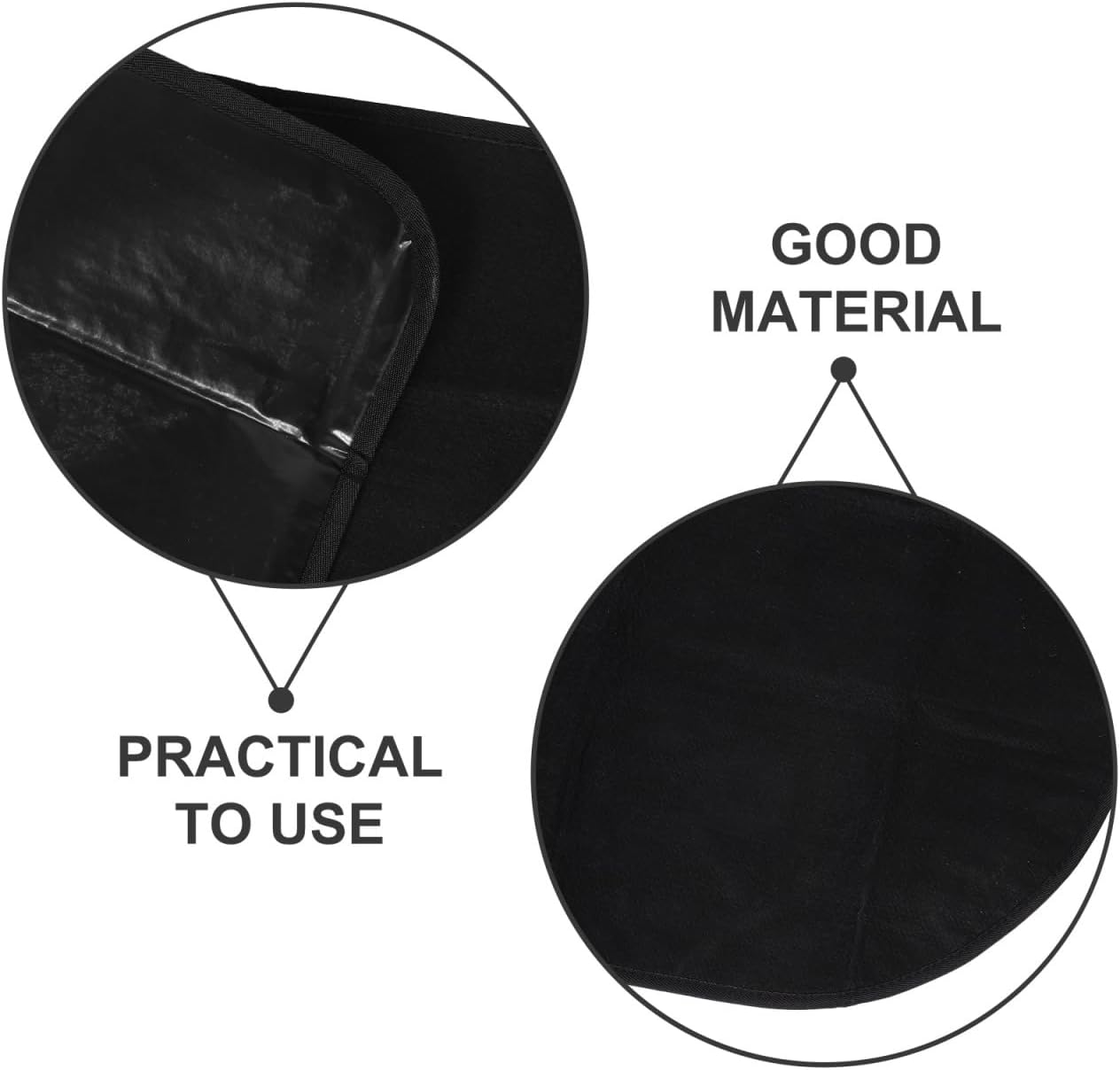 Ciieeo Fireproof Fireplace Mat Half Fire Resistant Floor Pad for Indoor Outdoor Use Flame Retardant Rug for Grilling Camping Hearth Protection image number 4