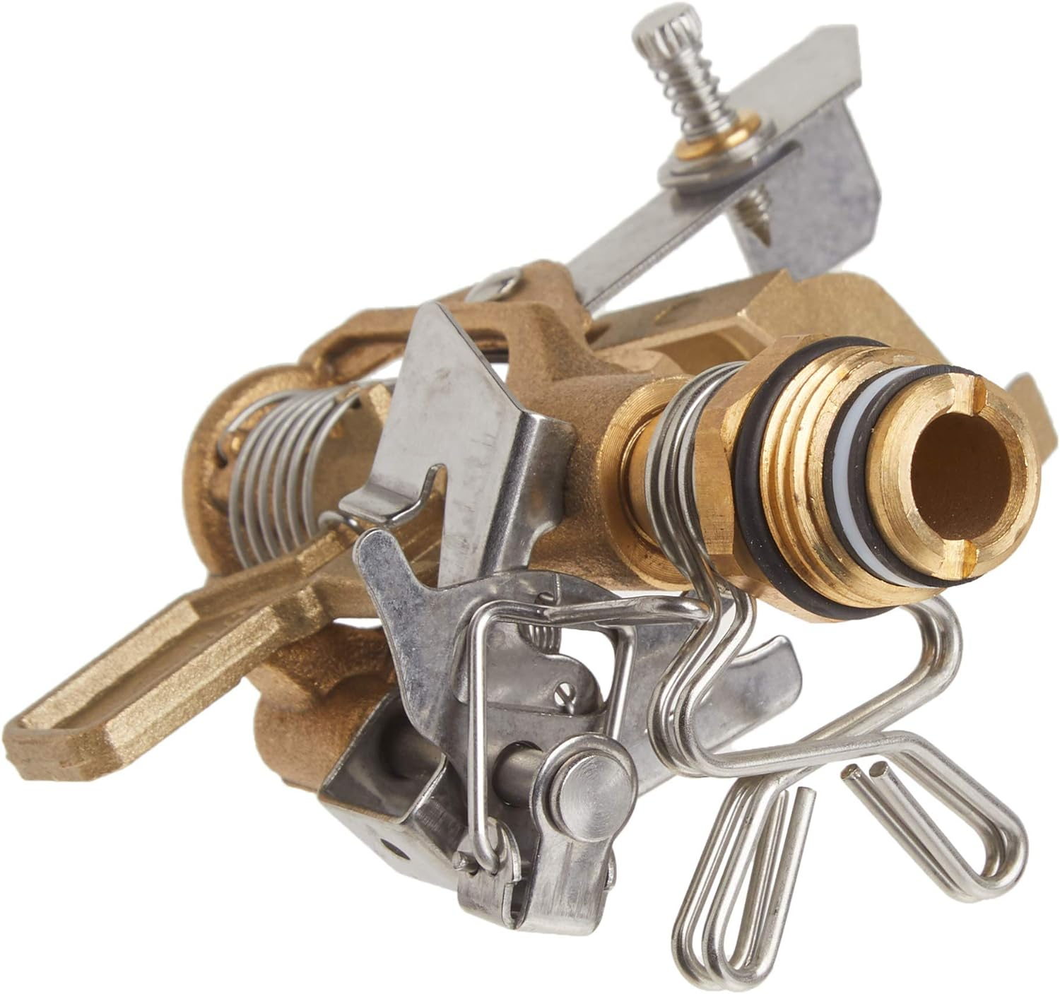 Orbit 55032 1/2" BRS Sprinkler Head, Connection, Silver and Gold