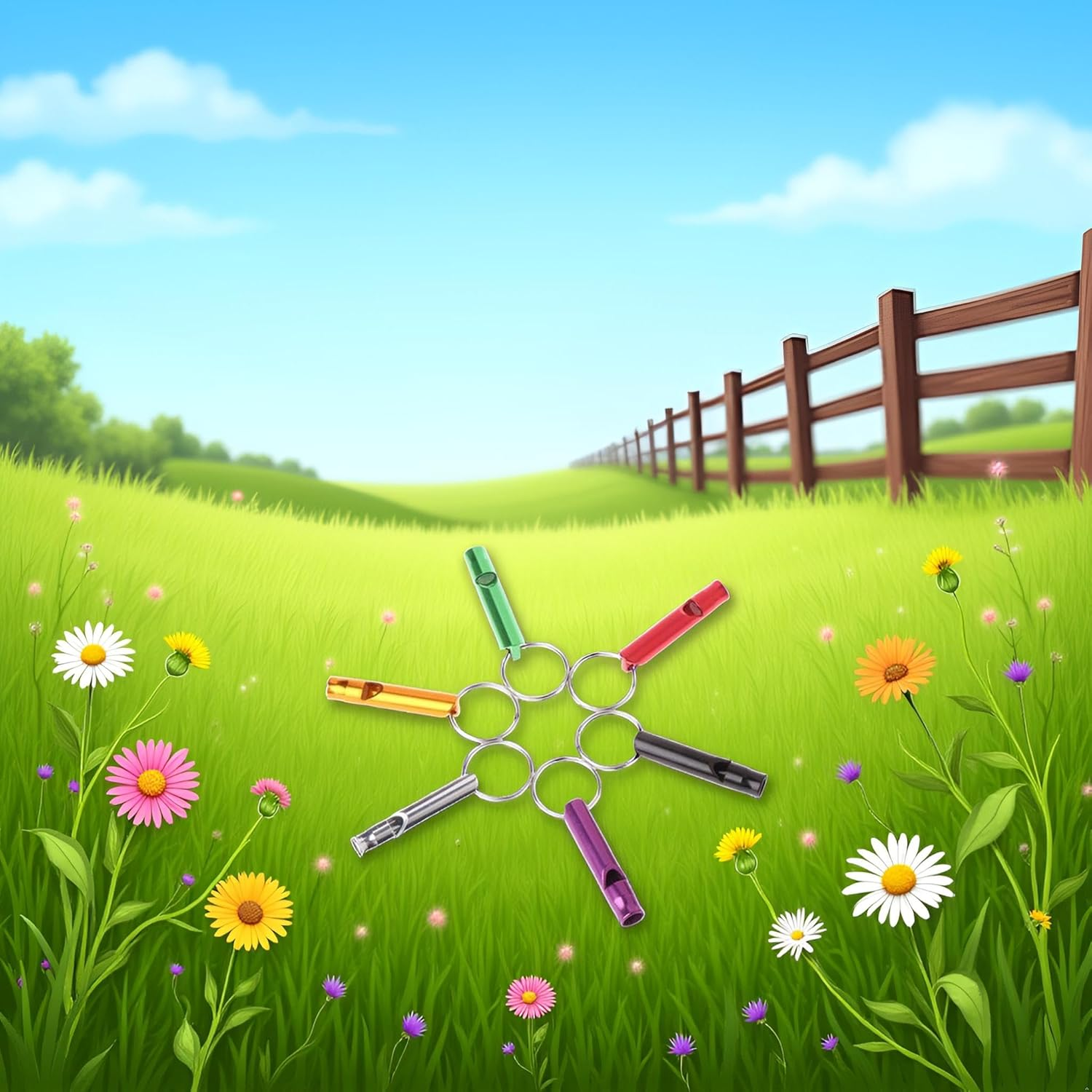 6 Pcs Colorful Ultrasonic Dog Training Whistles Metal Dog Training Whistles for Small Pet Dog Whistles Dog Flute Dog Whistles That Makes Dogs Come to You Dog Whistles That Makes Dogs Stop Barking image number 2