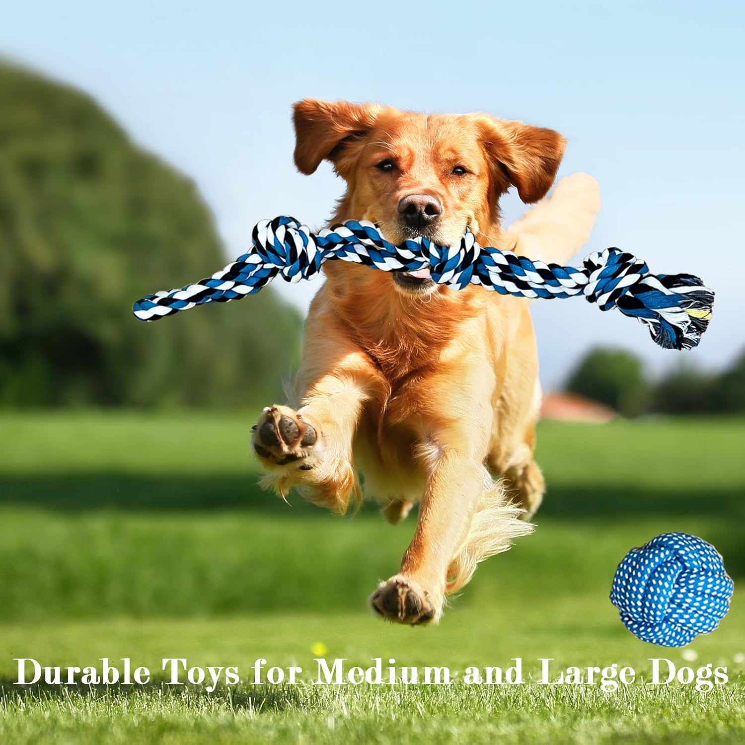 9Pack Dog Rope Toy,Aggressive Chew Toys for Large Dogs,Dog Toys for Large and Medium Dogs,Durable Dog Toys for Aggressive Chewers image number 6