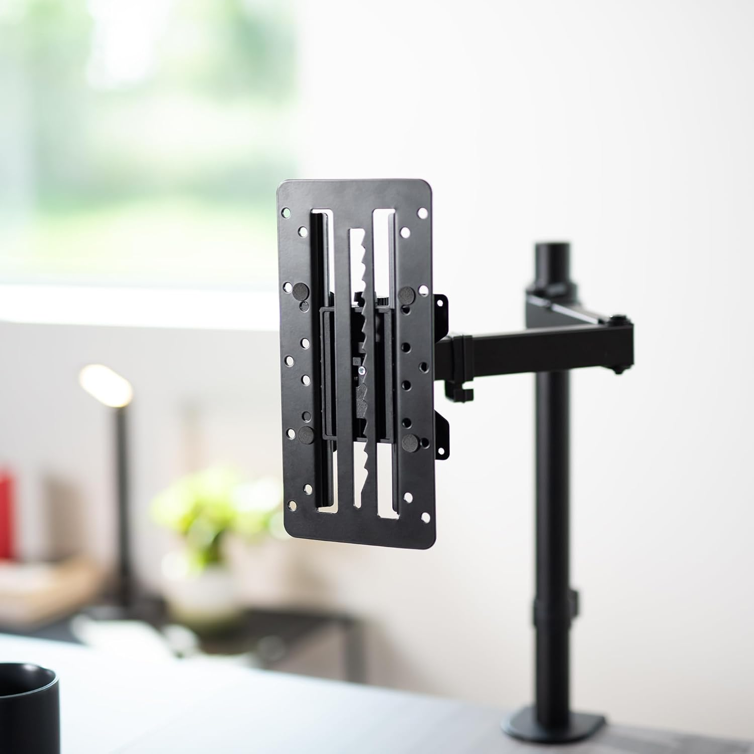 VIVO Height Adjustable VESA Adapter for Single 13 to 27 Inch Monitor, Accessory Bracket Kit for Individual Screen, Black, Stand-Vad3 image number 5