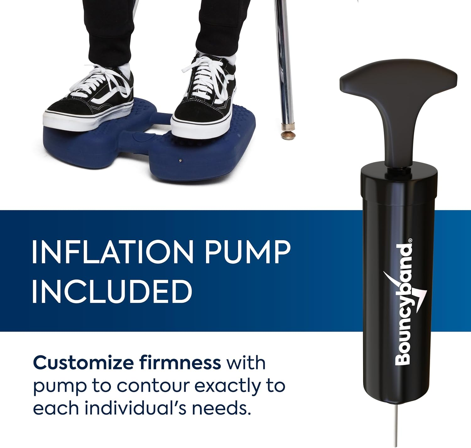 Bouncy Bands Wiggle Feet (Dark Blue) - Fidget Tool - Fidget Toy - Sensory-Motor Aids - Focus - All Ages