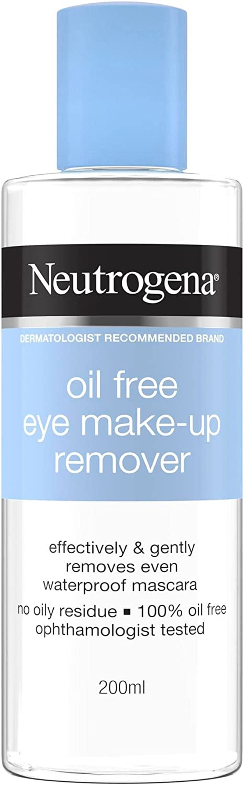 Neutrogena Oil-Free Eye Make-Up Remover 200 Ml, Removes Waterproof Eye Make Up, No Oily Residue image number 1