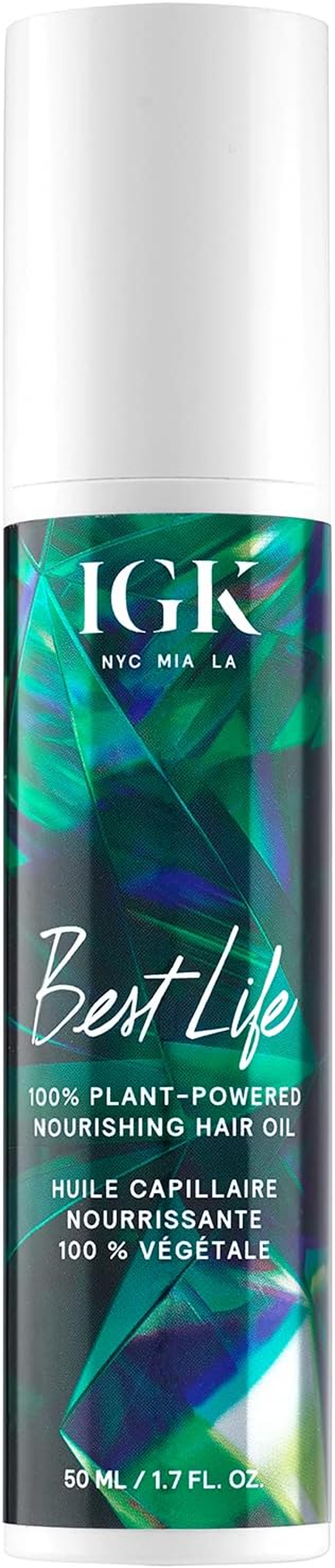 IGK BEST LIFE 100% Plant Powered Nourishing Hair Oil | Smooth + Soften + Heat Protectant | Vegan + Cruelty Free | image number 5