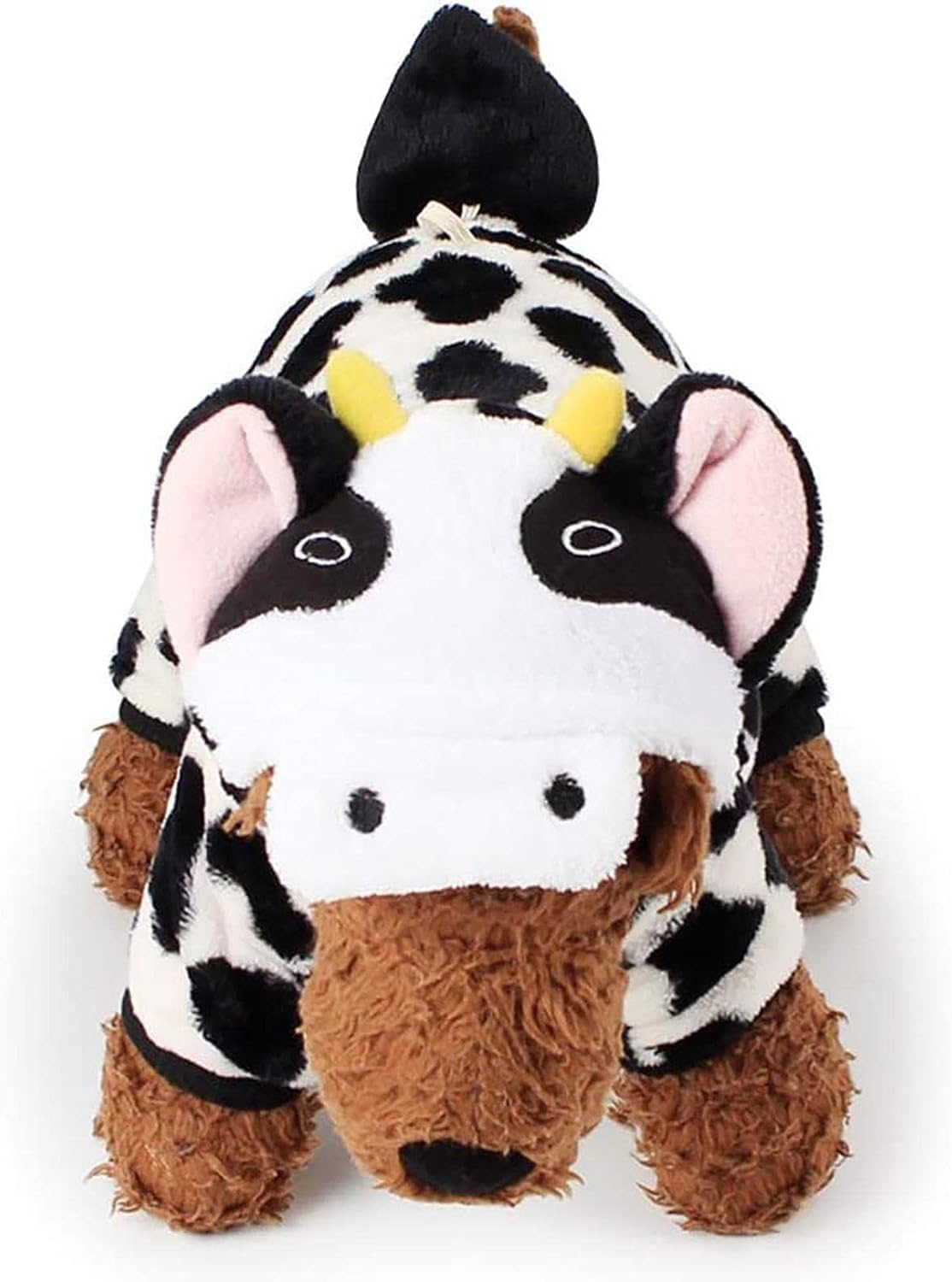 Cow Dog Costume | Cows Pet Dog Clothes for Small Breeds Dogs,Christmas Winter Warm Fleece Pet Hoodie for Small Medium Dogs Puppies image number 1
