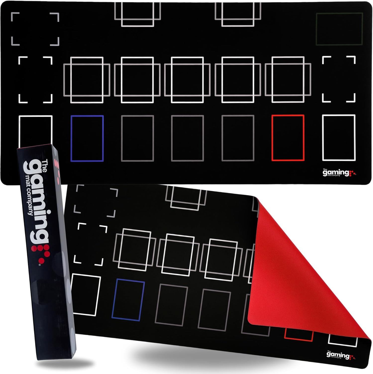 The Gaming Mat Company Single Player Playmat for Yu-Gi-Oh! 28.3" X 14.1" with Deluxe Red Rubber Base - Compatible with Yu-Gi-Oh! TCG Cards - Extra Deck and Banish Zones- Waterproof YGH Card Game Board image number 3