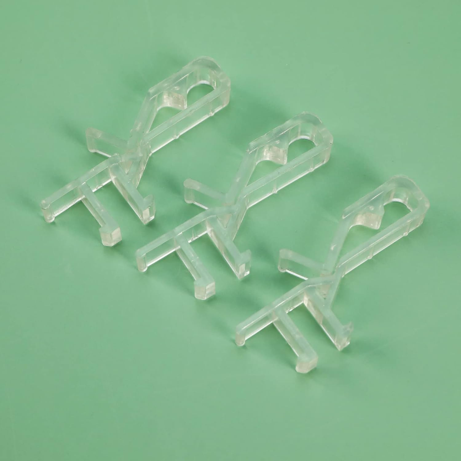 Emsea 20PCS 1.83 Inch Hidden Valance Clips Window Blinds Retainer Holder Clips Clear PVC Clips for Horizontal Blind Valance Home Decor image number 5
