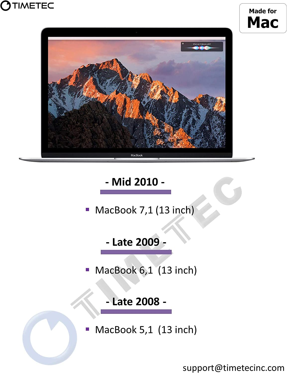 Timetec 8GB Kit(2X4Gb) Compatible for Apple DDR3 1067Mhz / 1066Mhz PC3-8500 CL7 for Mac Book, Mac Book Pro, Imac, Mac Mini (Late 2008, Early/Mid/Late 2009, Mid 2010) SODIMM Memory MAC RAM Upgrade