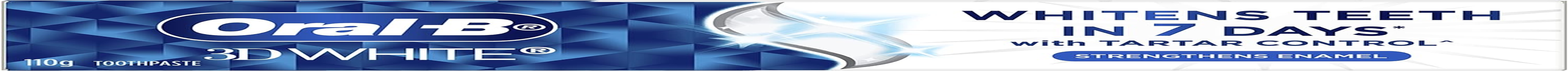 Oral-B 3Dwhite Strengthens Enamel Toothpaste 110G (Pack of 2) image number 4