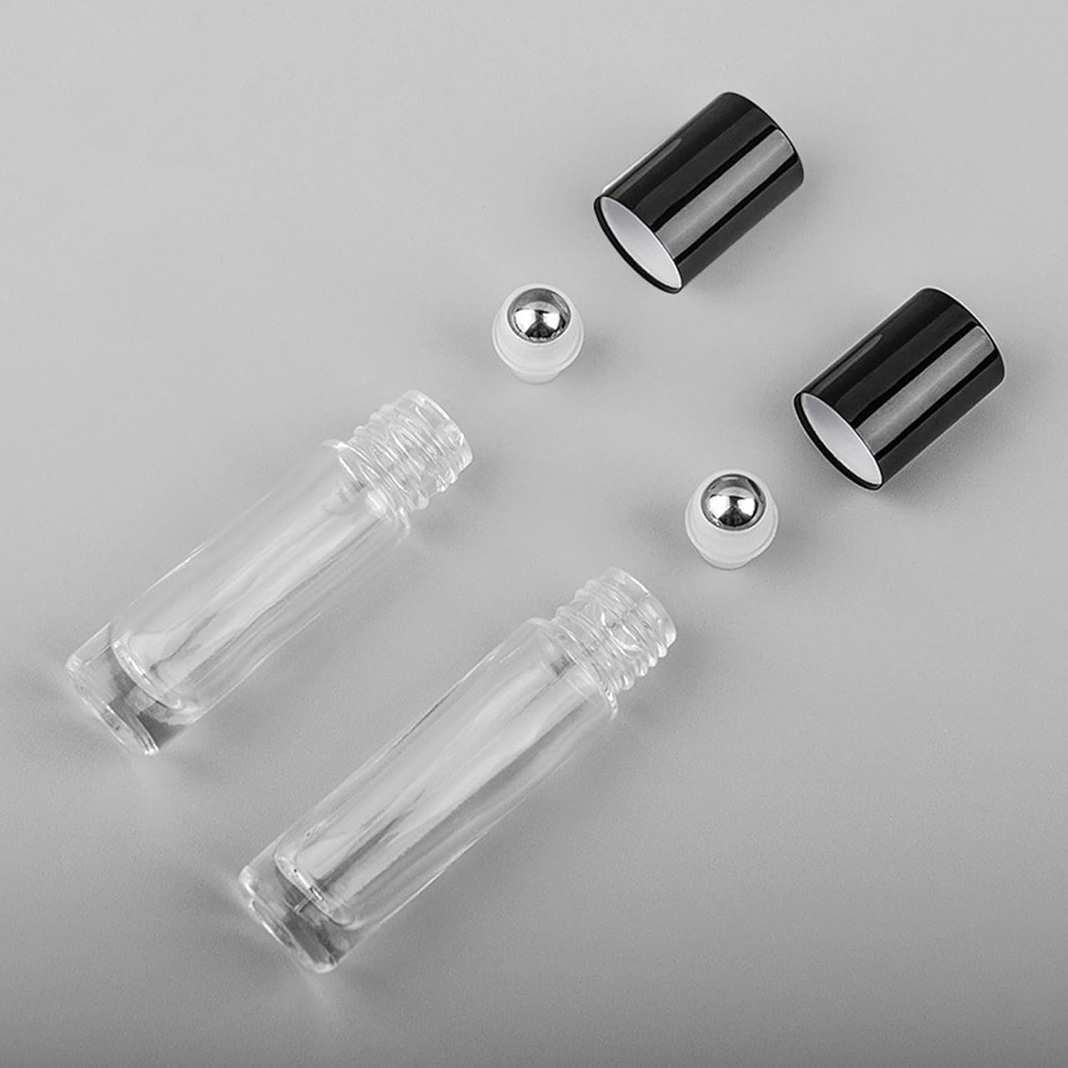 10 PCS Essential Oil Roller Bottles 10 Ml 1/3 Oz Refillable Roll on Bottles with Stainless Steel Roller Bottles image number 2